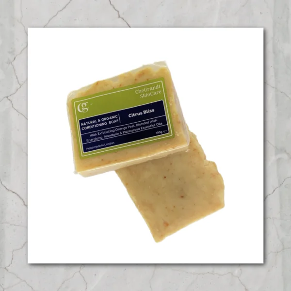 Citrus Bliss:  Exfoliating Soap Bar with Orange Peel Powder and A Mandarin & Palmarosa Essential Oils Scent - Image 3