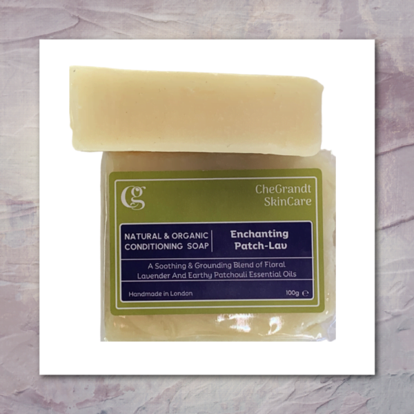 Enchanting Patch-Lav:  Grounding and Relaxing Synergy of Lavender and Patchouli Essential Oils Soap Bar - Image 3